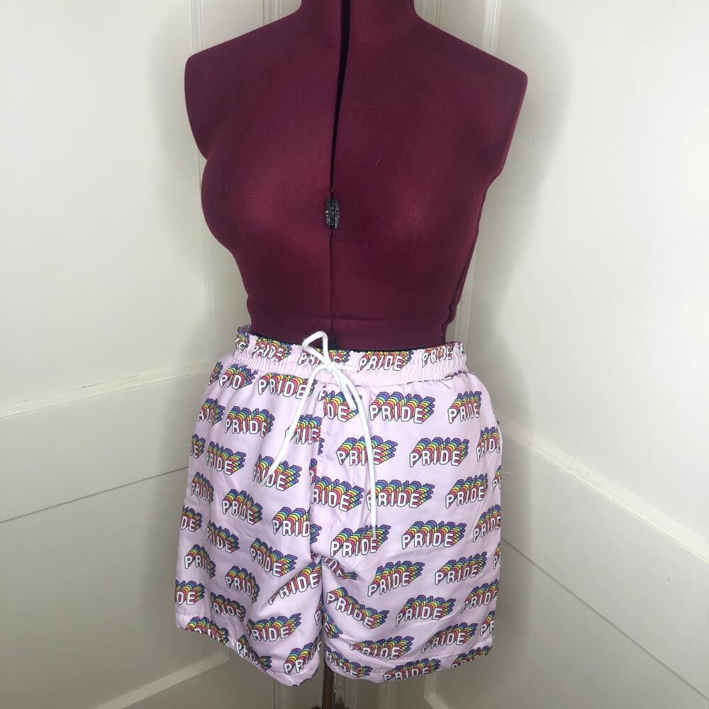 Bottoms Out "Pride" Swim Trunks, Men's Size XL, NWT